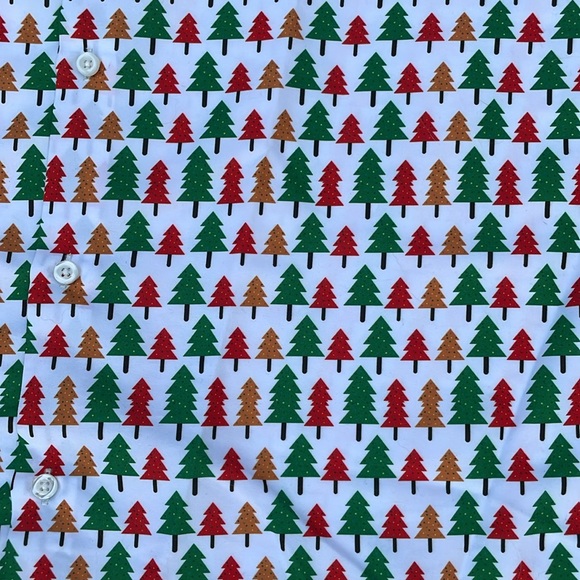 NWOT Flash Threads Holiday Christmas Button Up Shirt - Picture 6 of 8